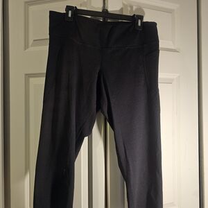 Champion Black Active Leggings with Subtle Logo